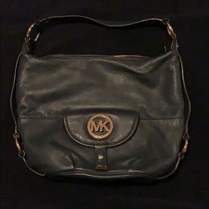 Blue Michael kors leather purse